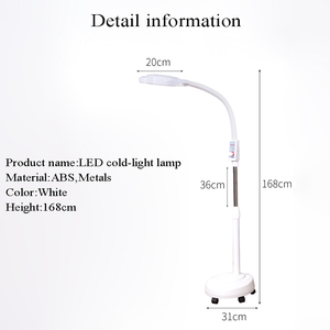 Lámpara de aumento blanca Led Cool White Flexible Beauty Nail Microblading Hair Salon Lámpara de pie para maquillaje permanente con rueda - Product Image 3