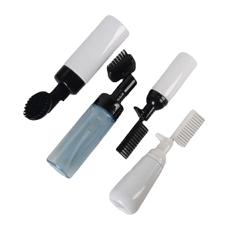 60ml 100ml 150ml Applicator Bottles For Hair Oil Foam Soap Dispenser Bottle Pink Black Plastic Applicator Comb Hair Dye Bottle