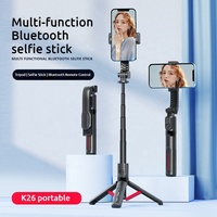 Maßgefertigter Großhandels-Handyhalter Selfie-Stick Stativ 900mm Ausziehbar 360° Drehbar Mit Fernauslöser für Konferenzen und Vlogs