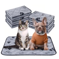 Tapis d'entraînement lavable et réutilisable pour animaux de compagnie, séchage rapide, antidérapant, design absorbant pour chats et chiens