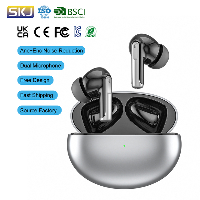OEM Wireless ANC Noise Cancelling Earphones HiFi Stereo Gaming Earbuds Waterproof TWS Earphones Jl Chipset In-Ear Headphones