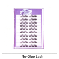 Extensions de cils en grappes pré-collées sans colle, effet naturel, pour pose DIY facile