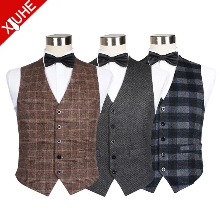 Custom High Quality Warm Pakistani Mens Wool Waistcoat Vest