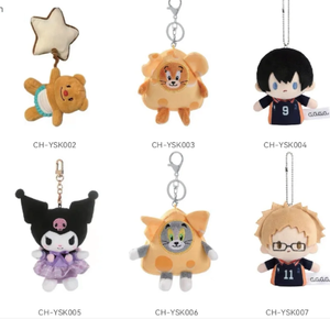 Op maat gemaakte pluche sleutelhanger knuffel met kleding uil speelgoed cartoonfiguren knuffeldier sleutelhanger hanger - Product Image 5