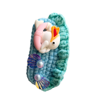 Texture artisanale pinces à cheveux tricotées de style océan Crochet Patch unisexe accessoires de cheveux cadeau de niche exquis KIVA marque fête
