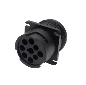 ขั้วต่อไฟฟ้ารถยนต์กันน้ำ<span class=keywords><strong>9</strong></span>ขา <span class=keywords><strong>HD10</strong></span>-<span class=keywords><strong>9</strong></span>-<span class=keywords><strong>1939PE</strong></span> DT HD Series พร้อมขั้วต่อทองเหลืองและตัวเรือนไนล่อน - Product Image 2