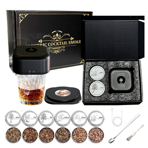 Ensemble <span class=keywords><strong>de</strong></span> fumoir à whisky et cocktails MJ Electric Classic Wood avec kit d'infusion pour utilisation à domicile - Product Image 1