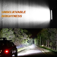 2 PCS 60W 6 Inch Single Row 3D LED Light Bar avec faisceau de câblage complet État neuf