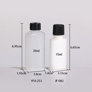 Botellas de Plástico PE Personalizadas de 15 ml y 30 ml, Forma Plana, Tapa de Rosca, Botellas Dispensadoras de Líquido para Muestras Cosméticas - Product Image 3