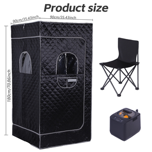 Sauna Professionnel Pliable d'Intérieur Portable pour Usage Domestique avec Chauffage à Vapeur Humide et Espace Privé - Product Image 2