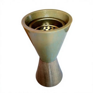 Quemador de Incienso de Madera de Acacia y Resina Epoxi Hecho a Mano, Porta Incienso de Lujo para Decoración Festiva de Ramadán y Eid - Product Image 1