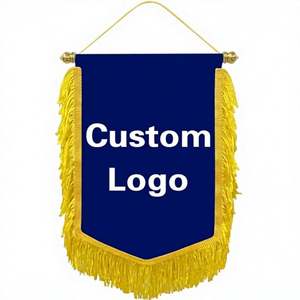 Venta Directa de Fábrica, Banderas de Fútbol de Poliéster con Logotipo Personalizado, Impresión Digital, Ideales para la Zona de Aficionados del Estadio, Ambiente de Día de Partido - Product Image 1