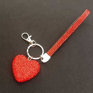 Bling Rhinestone Cute Girl Heart Shape <b>KeyChain</b> <b>Personalized</b> Gift Car Key Holder Bag Charms Accessories Handbag Backpack Pendant - Product Image 4