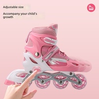 Ensemble de patins à roulettes ZHOYA SPORT avec bases interchangeables et roues en PVC à une rangée, tissu en maille PU pour débutants