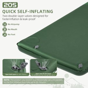 Matelas de <span class=keywords><strong>camping</strong></span> gonflable en éponge, confortable et très bien noté, matelas gonflable à gonflage rapide pour le <span class=keywords><strong>camping</strong></span> en plein air, utilisation en voiture - Product Image 4