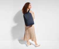 Sac à dos de voyage 20L en nylon résistant à l'eau avec compartiment pour ordinateur portable 16 pouces, ouverture à clapet, poche pour trolley, idéal pour les déplacements et les trajets quotidiens