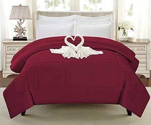 Soft Microfiber AC <strong>Comforter</strong> Quilt Duvet 150 GSM Maroon Color Twin Size Bedding <strong>Comforter</strong> 02 <strong>100</strong>% <strong>Polyester</strong> Microfiber Fabric - Product Image 4