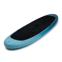 Planche à pagaie gonflable tout-en-un en PVC au design minimaliste, 10 pieds, unisexe, portable, 3 pièces, avec pompe manuelle, aileron amovible et sac à dos