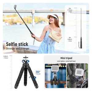 Kit d'accessoires pour caméra d'action <span class=keywords><strong>NEEWER</strong></span> 50 en <span class=keywords><strong>1</strong></span> compatible avec GoPro Hero 12 11 10 9 OSMO 4 3 <span class=keywords><strong>2</strong></span> Insta360 X3 X2 GO 3 SJCAM - Product Image 5