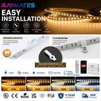 Bande LED SMD2835 en vente chaude, certifiée CE RoHS, 12V/24V, CRI élevé 90, 8mm, blanc/blanc chaud/blanc froid