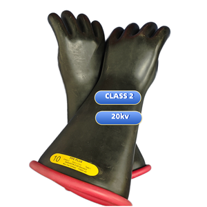 Toptan sınıf 2 elektrik yalıtım eldiven 17kV güvenlik PPE - Product Image 1