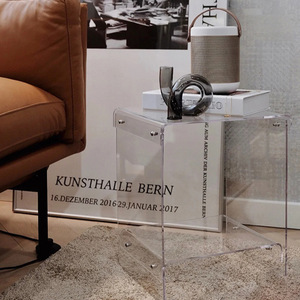 Bàn Cạnh Giường Nhà Bằng Acrylic Trong Suốt Hiện Đại Bàn Cạnh Giường Trưng Bày Trang Trí Đầu Giường Bàn Cạnh Ghế Sofa Bằng Acrylic - Product Image 5