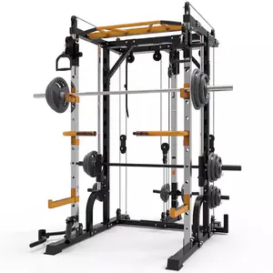 Fitness Glatte und langlebige Smith Gym Multifunktions-Smith und Racks mit Riemens cheibe