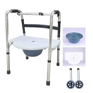 Déambulateur Hengshunhe en acier inoxydable à courbure simple avec roues pour l'assistance à la mobilité des personnes âgées - Product Image 3