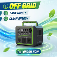 Station d'alimentation portable 600W 336Wh LiFePO4 avec écran LCD, lumière LED d'urgence, idéale pour la maison, le bureau et le camping