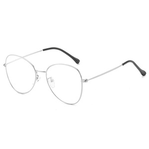 Montures de lunettes en acier inoxydable Me5-66025, rondes, monture complète, unisexe, légères, anti-UV et anti-lumière bleue - Product Image 1