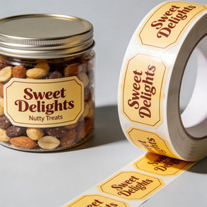 Custom Business Rectangle Labels Private Product <strong>Printable</strong> <strong>Adhesive</strong> <strong>Sticker</strong> Roll for Food Packaging - Product Image 5