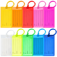 Étiquette de bagage personnalisée en PVC souple pour valise, bagage, avion, voyage, accessoires essentiels