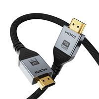 Câble HDMI 2.2 haute définition 96 Gbps 16K 60 Hz avec connecteurs plaqués or, prend en charge la résolution 8K, câble HDMI pour audio et vidéo
