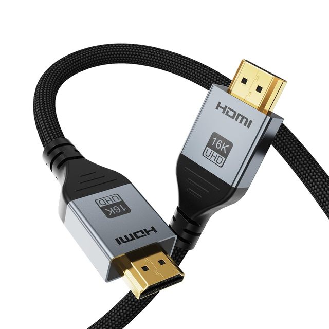 High Definition HDMI 2.2 Cable 96Gbps 16K 60Hz Gold-Plated Connector Supports 8K Resolution HDMI Cable for Audio Video