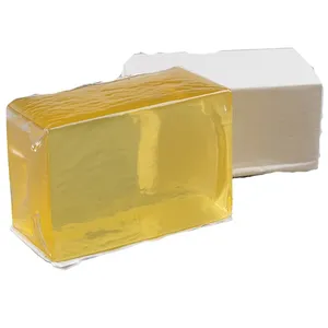 Pour l'emballage en Carton Bloc adhésif thermofusible à haute viscosité EVA Adhésif sensible à la pression thermofusible jaune polyvalent