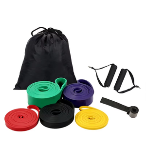 Multifonction Home Gym Workout Exercise Loop Resistance Band Yoga TPE Elastic Body Shaping Muscles Building Strength Training - Product Image 5