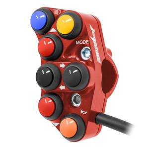 Interrupteur de guidon gauche pour Ducati Hypermotard 796 (Rouge) - Product Image 2