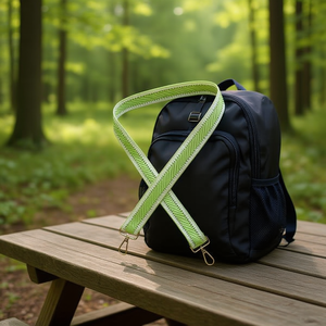 Correa de cincha de 4 cm color verde fruta para reemplazo de cinturón de bolso - Product Image 2