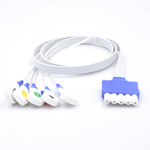 Kabel EKG Sekali Pakai IEC Snap M3000A yang Kompatibel dengan Philips, Kabel Lead EKG 5 Lead M1002A untuk Penggunaan di Rumah Sakit - Product Image 2
