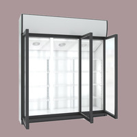 Refroidisseur/refroidisseur vertical commercial avec compresseur de dégivrage manuel à double porte-Réfrigérateur à congélateur à vendre