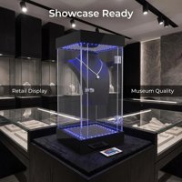 Support d'affichage magnétique à lévitation pour collier avec télécommande 360° °   Plateforme rotative pour l'affichage de bijoux, présentoir flottant pour bijoux