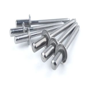Rivets aveugles à extrémité fermée, en acier au carbone DIN/acier inoxydable, étanches, à extraction par le cœur, résistants à la chaleur, zingués, pour meubles - Product Image 3