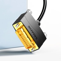 SAMZHE Adaptador DVI a VGA 1080P, Cable DVI-D a VGA de 11 cm, Convertidor de Cable DVI24+1 DVI24+5 para Tarjeta Gráfica, Proyector, TV, Monitor