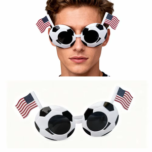 Nouvelles Lunettes de Soleil Carrées Grandes pour Enfants 2026, Design Drapeau de Football, Protection UV400 Été Hiver, Autocollants Multi-Surfaces - Product Image 3