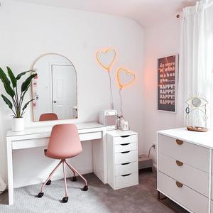 <span class=keywords><strong>Mesa</strong></span> de <span class=keywords><strong>Maquillaje</strong></span> Minimalista de Acero Inoxidable y Madera, Color Personalizado, Estilo Nórdico, <span class=keywords><strong>para</strong></span> Dormitorio, con Cajón - Product Image 6