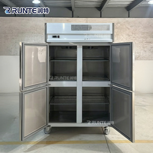 Équipement de réfrigération pour cuisine, armoire verticale en acier inoxydable, réfrigérateur ventilé, refroidisseur, congélateur - Product Image 3