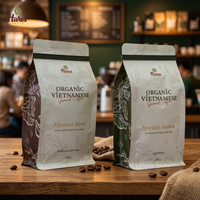 Café moulu de haute qualité à prix de gros, Arabica Robusta, origine Vietnam, torréfaction complète, arôme riche, 1 kg, prêt à l'exportation
