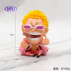 8 스타일 10CM 앉아 Q VER. 루피 사보 로 쵸퍼 롤로노아 조로 상디 우솝 1 조각 만화 입상 동상 장난감 PVC 애니메이션 그림 - Product Image 5