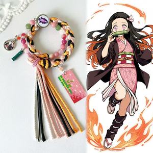 Hot 20 Style Jewelry <b>Bracelet</b> Tanjirou Nezuko Woven Rope <b>Beaded</b> <b>Bracelet</b> for Women <b>Men</b> Handmade Anime Pendant <b>Bracelet</b> - Product Image 4