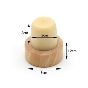 Wooden Blank Carve LOGO <b>Wine</b> <b>Stoppers</b> Bottle <b>Stoppers</b> <b>Wine</b> Corks T-plug Corks Sealing Plug Bottle Cap - Product Image 2